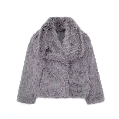 Lunvra Faux Fox Fur Coat - LUNVRA