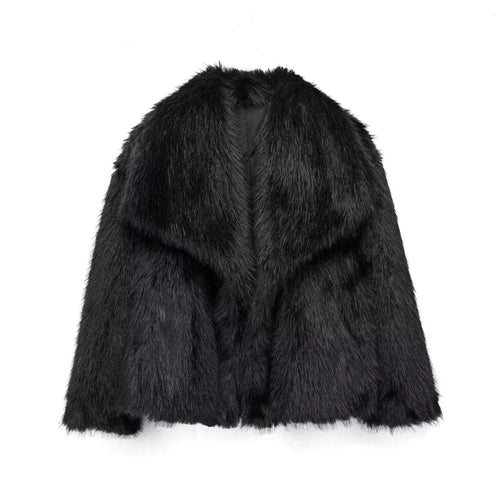 Lunvra Faux Fox Fur Coat - LUNVRA